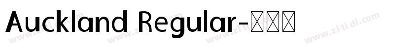 Auckland Regular字体转换